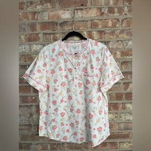 Appleseed's Cotton Floral Pajama Blouse🖤